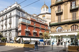 Pedestrian Crossing Prints: Naples, Campania, Italy, Europe