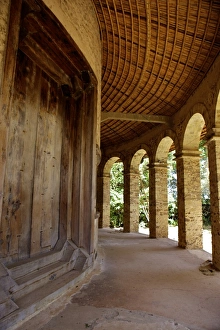 Curved Prints: Narga Selassie island monastery, Lake Tana, Zege Peninsula, Ethiopia, Africa