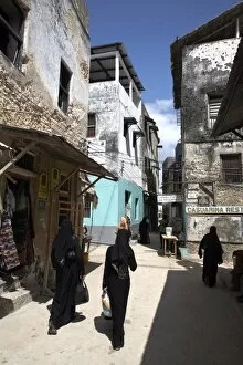 Images Dated 27th December 2008: The narrow streets of Lamu Town, Lamu, Kenya, East Africa, Africa