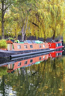 Little Venice Prints: Narrowboats in Little Venice, London, England, United Kingdom, Europe