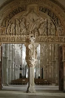 Images Dated 28th September 2009: Narthex entrance, Vezelay Basilica, UNESCO World Heritage Site, Vezelay, Yonne, Burgundy