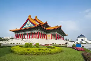 Taipei Prints: National concert hall on the grounds of the Chiang Kai-Shek memorial hall, Taipeh, Taiwan