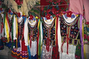 Warsaw Prints: National dress for sale, Warsaw, Poland, Europe
