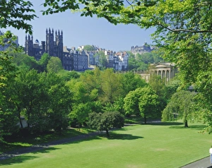 National Gallery Prints: National Gallery and Princes Street Gardens