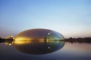 Images Dated 8th December 2007: The National Grand Theatre Opera House (The Egg) designed by French architect Paul Andreu
