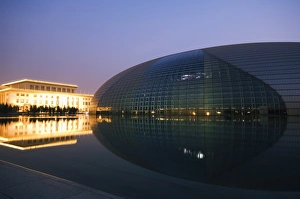 Images Dated 8th December 2007: The National Grand Theatre Opera House (The Egg) designed by French architect Paul Andreu