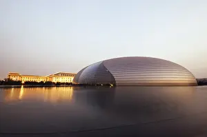 The National Grand Theatre Opera House (The Egg) designed by French architect Paul Andreu