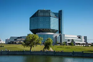 Education Prints: National Library of Belarus in Minsk, Belarus, Europe