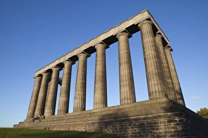 Lothian Prints: The National Monument, Calton Hill, Edinburgh, Lothian, Scotland, United Kingdom, Europe