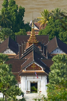 National Museum Prints: National Museum, Luang Prabang, UNESCO World Heritage Site, Laos, Indochina