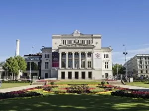 Riga Gallery: National Opera and Ballet, Vermanes Garden, Riga, Latvia, Baltic States, Europe
