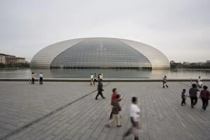 Images Dated 8th May 2008: The National Opera Theater, Tiananmen Square, Beijing, China, Asia
