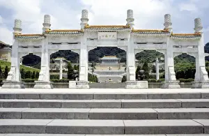 Taipei Prints: National Palace Museum. National Palace built between 1624 and 1662, Taipei, Taiwan, Asia