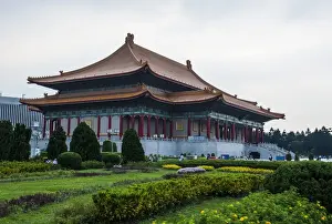 Taipei Prints: National theatre on the grounds of the Chiang Kai-Shek memorial hall, Taipeh, Taiwan