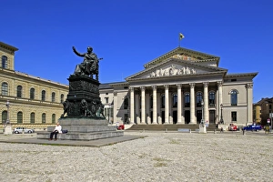 National Theatre Munich on Max-Joseph-Platz Square, Munich, Upper Bavaria, Bavaria