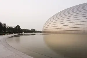 The National Theatre Opera House, also known as The Egg designed by French architect Paul Andreu