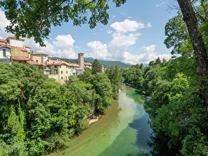Friuli Venezia Giulia Prints: Natisone River, Cividale del Friuli, Udine, Friuli Venezia Giulia, Italy, Europe