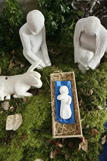 Nativity scene, Auxerre, Yonne, France, Europe