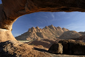 Damaraland Prints: Natural arch, Spitskoppe mountains, Damaraland, Namibia, Africa
