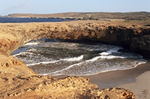 Aruba Prints: Natural bridge, Aruba, West Indies, Dutch Caribbean, Central America