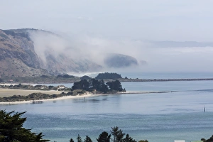 Dunedin Prints: The natural inner harbour of Dunedin, South Island, New Zealand, Pacific