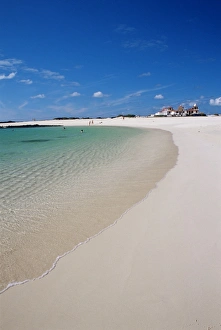 Natural swimming pool and beach near El Cotillo, Fuerteventura, Canary Islands