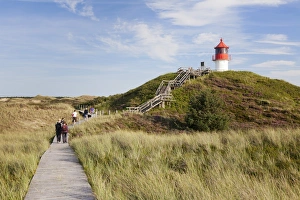 Nature path, Lighthouse Norddorf, Amrum, North Frisian Islands, Nordfriesland, Schleswig Holstein, Germany, Europe