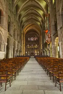 Reims Prints: The nave of Basilique Saint Remi