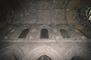Rosslyn Prints: The nave, dating from the 15th century