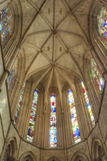 Nave Prints: Nave, The Dominican Abbey of Santa Maria da Vitoria, UNESCO World Heritage Site, Batalha