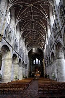 Herefordshire Collection: Nave, Hereford Cathedral, Hereford, Herefordshire, England, United Kingdom, Europe