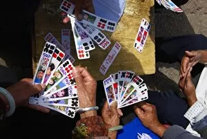 Images Dated 3rd February 2007: Naxi women playing a local game of cards, Lijiang, Yunnan, China, Asia