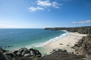 Logan Rock Prints: Near Logan Rock at the top of Treen beach in Cornwall