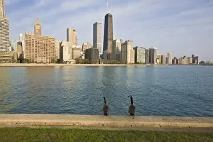 Near North skyline, Chicago, Illinois, United States of America, North America