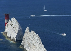 Light Houses Prints: The Needles, Isle of Wight, England, United Kingdom, Europe