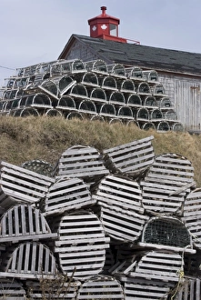 Lobster Trap Prints: Neils Harbour, Cape Breton, Nova Scotia, Canada, North America