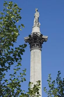 Images Dated 26th April 2009: Nelsons column, Trafalgar Square, London, England, United Kingdom, Europe