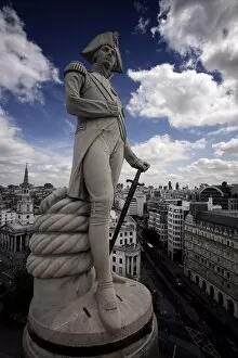 Images Dated 1st February 2010: Nelsons Column, Trafalgar Square, London, England, United Kingdom, Europe