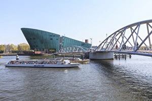 Renzo Piano Prints: NEMO, science and technology museum, Eastern Docks, Amsterdam, Netherlands, Europe