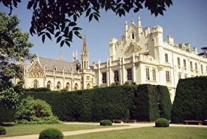 Neo-Gothic chateau dating from 1856, Lednice, UNESCO World Heritage Site