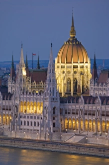 The neo-gothic Hungarian Parliament building, designed by Imre Steindl