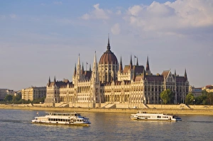 The neo-gothic Hungarian Parliament building, designed by Imre Steindl