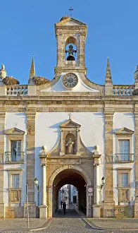 Faro Prints: Neoclassical architecture Arco da Vila built after the 1755 earthquake