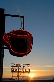 Neon sign for coffee