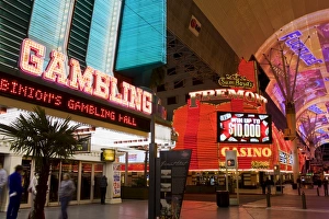 Casinos Prints: Neon sign on Fremont Street, Las Vegas, Nevada, United States of America, North America