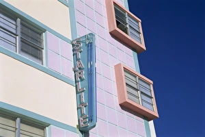 South Beach Prints: Neon sign of the Starlite Hotel