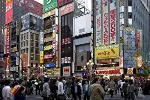 Images Dated 17th May 2009: Neon signs light up the Kabukicho entertainment district in Shinjuku, Tokyo, Japan, Asia