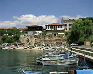Bulgarian Prints: Nessebur harbour, Bulgaria, Europe