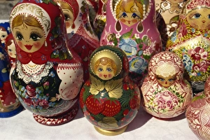 Dolls Prints: Nesting dolls, Yuzhno, Sakhalin, Russian Far East, Russia, Europe