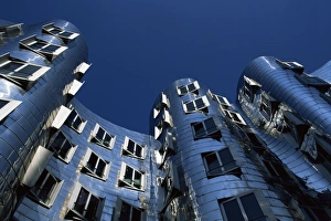 Dusseldorf Prints: The Neuer Zollhof building by Frank Gehry